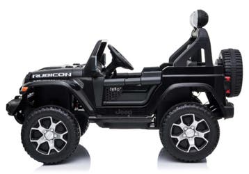 Kinderauto, JEEP® RUBICON, zwart, Touchscreen Mp4 TV scherm, Ophalen of Verzenden, Nieuw