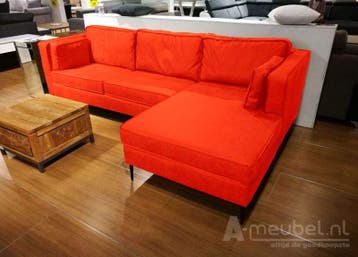Loungebank Borne - loungebanken - Oranje, Nieuw, 150 cm of meer, Stof, 200 tot 250 cm