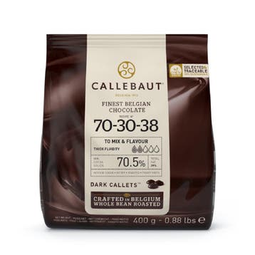 Callebaut Chocolade Callets Extra Puur (70,5%) 400g, Verzenden, Nieuw