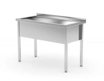 Tafel met enkele spoelbak - gelast | RVS| Hoogte verstelb..., Verzenden, Nieuw in verpakking
