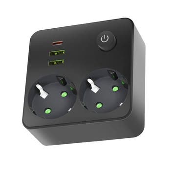 Kobi LINEA PRO FL2 stekkerdoos splitter met schakelaar 2x..., Ophalen of Verzenden, Nieuw