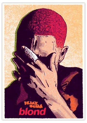 Posters - Poster Ocean, Frank - Blond (Red), Verzenden, Zo goed als nieuw