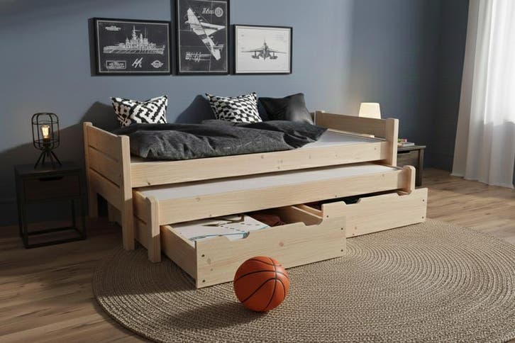 Rockwood® Kinderbed Combi Naturel met  2 lattenbodems, Kinderen en Baby's, Kinderkamer | Bedden, Nieuw, Ophalen of Verzenden