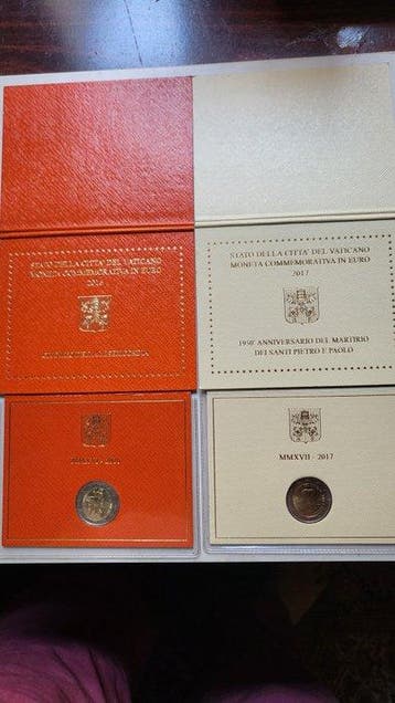 Vaticaan. 2 Euro 2016/2017 (2 coins) (Zonder minimumprijs)