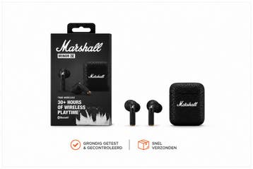 Marshall Minor III - True Wireless Oordopjes - Zwart, Audio, Tv en Foto, Verzenden, Zo goed als nieuw