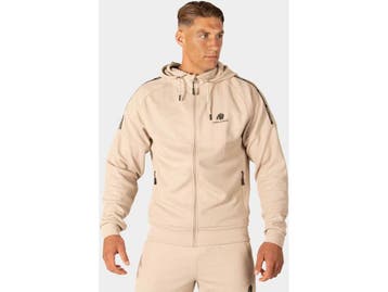 Gorilla Wear Harvey - Trainingsjas - Capuchon - Beige - L, Verzenden, Nieuw