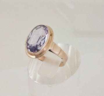 Zonder minimumprijs - Ring - 8 karaat Geel goud - Spinel, Nieuw