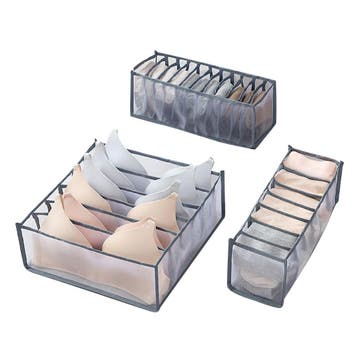 Ondergoed Verdeler - Organizer - 3 Stuks - Grijs /, Verzenden, Nieuw