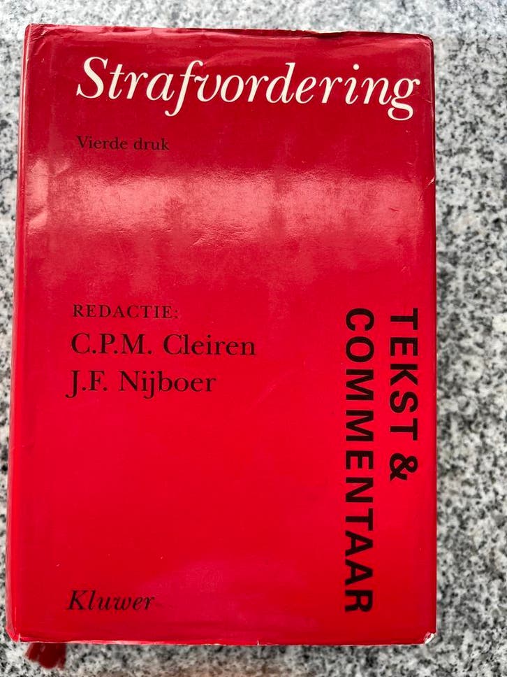Strafvordering – Tekst en  commentaar, Boeken, Politiek en Maatschappij, Juridisch en Recht, Nederland, Gelezen, Verzenden