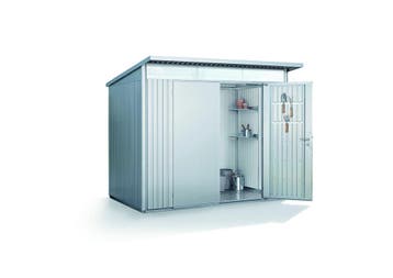 Biohort Berging Avantgarde Dubbele Deur Zilver 260 x 220 x, Nieuw