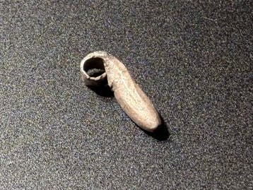 Oud-Romeins Zilver Amulet-sieraad in de vorm van een