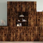 vidaXL buffetkast 80x42,5x249 cm bewerkt hout gerookt, Minder dan 50 cm, Verzenden, 75 cm of meer, Nieuw