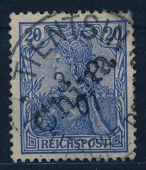 Duits postkantoor in China 1901 - 20 Pfg. Germania met, Postzegels en Munten, Gestempeld