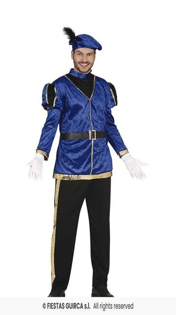 Hoofdpiet Kostuum Blauw/Zwart, Ophalen of Verzenden, Nieuw