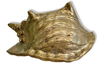 Figuur - Gran Caracola Decorativa de Latón Macizo Vintage
