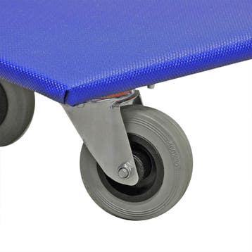 Meubelhondje 4 zwenkwielen streeploos rubber 100 mm, Ophalen of Verzenden, Nieuw