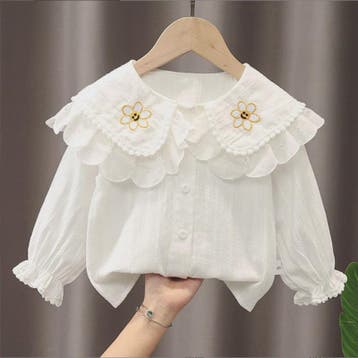 Schattig Geborduurd Prinsessen Blouse Shirt voor Baby Meisje, Verzenden, Nieuw
