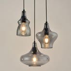 Design Hanglamp Aurello – Smoke Glas - Woonkamer - Eetkamer, Huis en Inrichting, Verzenden, Nieuw, Glas