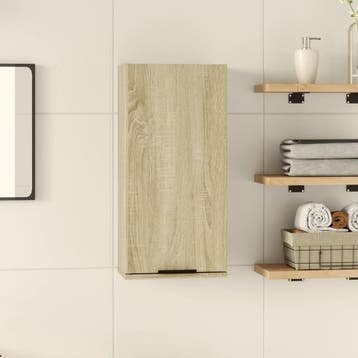 vidaXL Badkamerkast wandgemonteerd 32x20x67 cm sonoma, Verzenden, Nieuw
