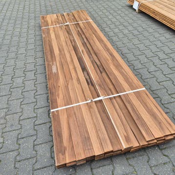 Partij Thermo Ayous Geschaafde Planken 3000x68x18mm, Ophalen of Verzenden, Nieuw