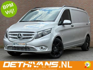 Zakelijke Lease |  Mercedes-Benz Vito 114CDI 136PK 9G-Tronic, Automaat, Stof, Gebruikt, Zwart