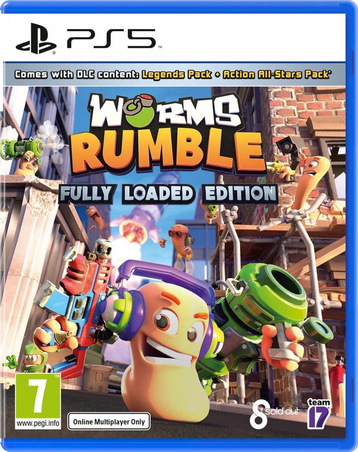Worms Rumble Fully Loaded Edition (PlayStation 5), Spelcomputers en Games, Games | Sony PlayStation 4, Gebruikt, Vanaf 3 jaar