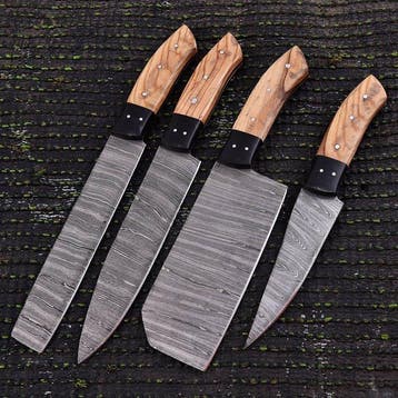 Keukenmes - Chefs knife - Olijfhout en zwart G-10 - Noord