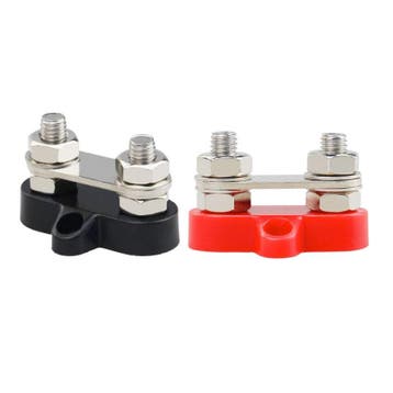 DC dubbel verdeelpunt set zwart/rood M8, Ophalen of Verzenden, Nieuw