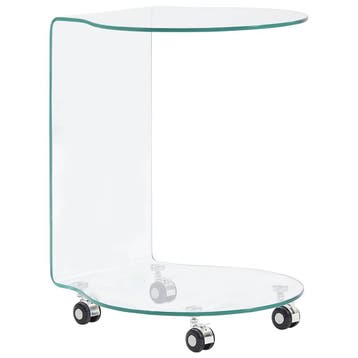 vidaXL Salontafel 45x40x58 cm gehard glas, Huis en Inrichting, Minder dan 50 cm, 50 tot 100 cm, Verzenden, Nieuw