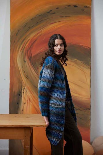Breipatroon Lang Damesvest Dina met zakken van Cloud Tweed, Ophalen of Verzenden, Nieuw