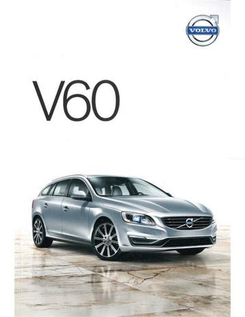 2014 VOLVO V60 BROCHURE NEDERLANDS, Nieuw, Volvo, Author