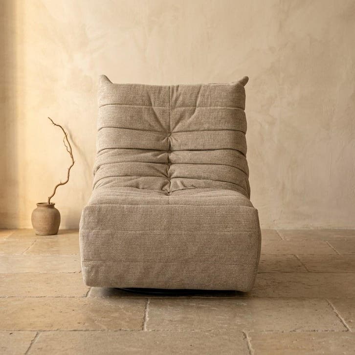 Relaxfauteuil Zen | Taupe, Huis en Inrichting, Stoelen, Nieuw, Ophalen of Verzenden