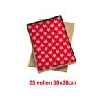 25 vellen vloeipapier hartjes XL - liefde - valentijn - v..., Diversen, Ophalen of Verzenden, Nieuw