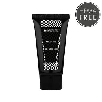 Nail Perfect  Sqeasy Gel Snow White  60gr, Verzenden, Nieuw