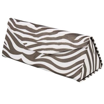 Fako Bijoux - Brillenkoker - Opvouwbaar - 16x7x6.5cm - Zebra, Verzenden, Nieuw