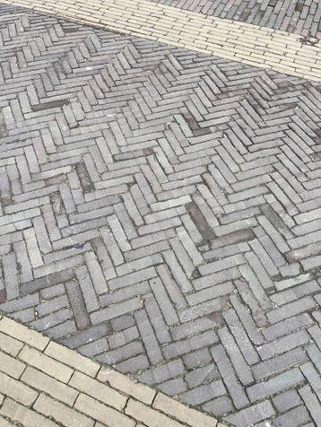 Oude gebakken waalformaten Leiden (losgestort), Ophalen of Verzenden, Gebruikt, Keramiek, Klinkers