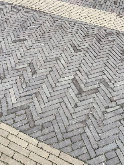 Oude gebakken waalformaten Leiden (losgestort), Tuin en Terras, Tegels en Klinkers, Keramiek, Ophalen of Verzenden