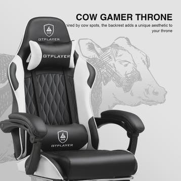 Ergonomische GTPLAYER Gaming Chair met Voetensteun en Verste, Verzenden, Nieuw