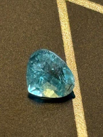 1 pcs Blauw, Groen Paraiba toermalijn - 3.11 ct -, Nieuw