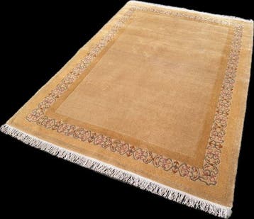 Nepal modern tapijt - gereinigd - handgeknoopt - wol -, Nieuw