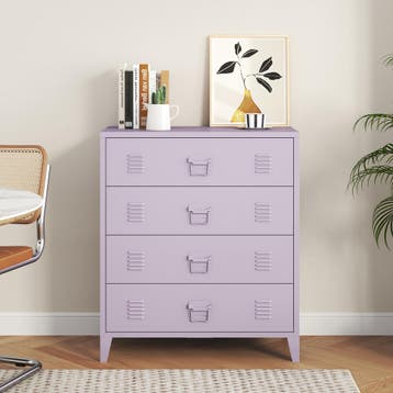 Ladekast Hämeenlinna commode met lades 92x80x40 cm lichtpaar, Verzenden, Nieuw