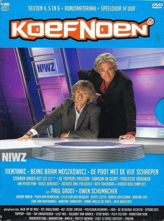 Koefnoen - Seizoen 4, 5 & 6, Cd's en Dvd's, Dvd's | Tv en Series, Verzenden