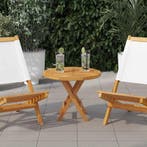 vidaXL Tafelblad rond 2,5 cm 50 cm massief teakhout, Verzenden, Nieuw