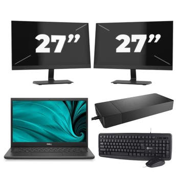 Dell Latitude 3430 -   i3-12e 8GB  - 256GB  + 2x 27 inch, Qwerty, Verzenden, Refurbished, 14 inch