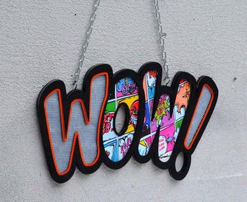 Patrycja Mroczkowska - Wow on a chain 3D Pop Art XL