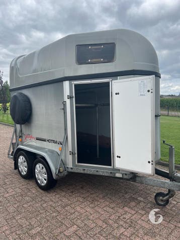 Mooie Hotra 2-paards  aanhanger/foodtrailer!, Ophalen, Zo goed als nieuw, Hout, 2-paards trailer