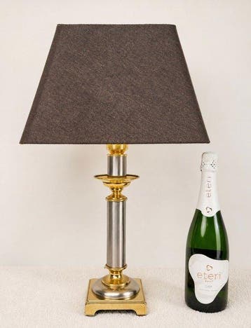 Tafellamp - Elegance - Messing, Staal, Textiel - Design
