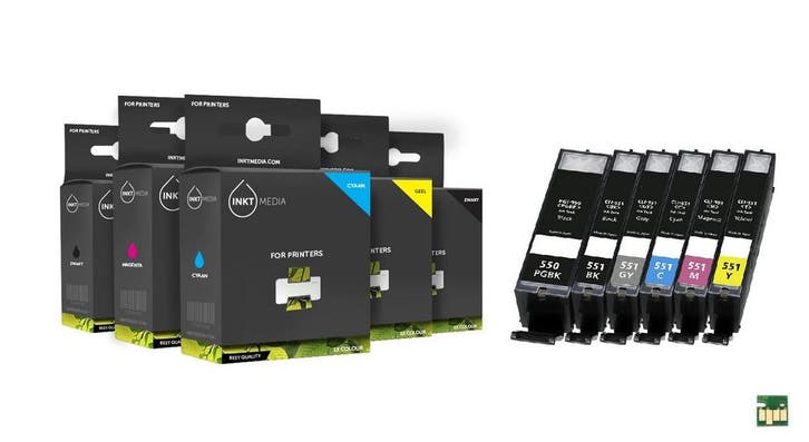 Geschikt Canon PGI-550BK Cli-551 XL serie met grijs  MET, Computers en Software, Printerbenodigdheden, Cartridge, Nieuw