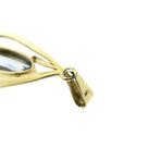 Gouden hanger met Aquamarijn (Hanger of bedel), Sieraden, Tassen en Uiterlijk, Ophalen of Verzenden, Gebruikt, Goud, Overige merken