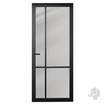 Austria binnendeur Nero Legno Asti 83x201,5 Rookglas, 80 tot 100 cm, Binnendeur, Ophalen of Verzenden, Zo goed als nieuw